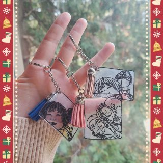 圣诞送礼~DIY热缩片钥匙扣☃️礼轻情义...