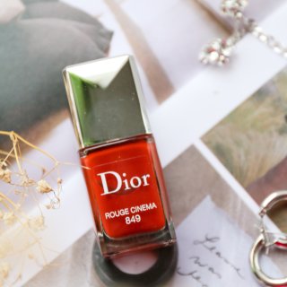 Dior 849绝美指甲油｜枫叶红，超适...