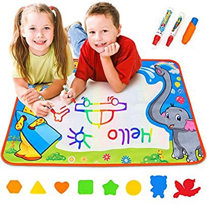 水笔画大型垫子
Amazon.com: Toyk Aquadoodle Mat Kids Toy Water Doodle Mat and 3 Magic Pens Color Children Water Drawing Pad Board