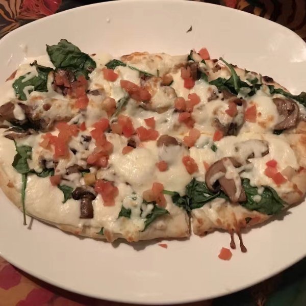 Mushroom & Spinach Flatbread