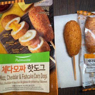 韓式玉米熱狗，三種內餡兒給你一次滿足...