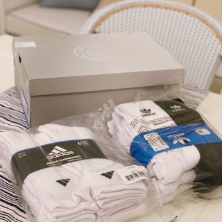 adidas Athletic Cushioned Crew Socks 6 Pairs - White | B93219 | adidas US
