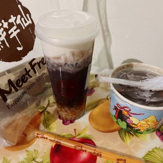 🍁秋天第一杯meet Fresh奶茶➕糖...