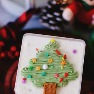 2021圣诞甜品 | 红丝绒栗子奶油盒子...