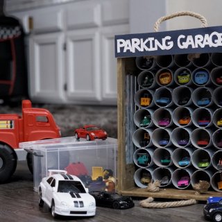 DIY 玩具車收納