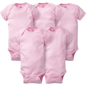Gerber 婴儿纯棉包臀衫 5件装 粉色
