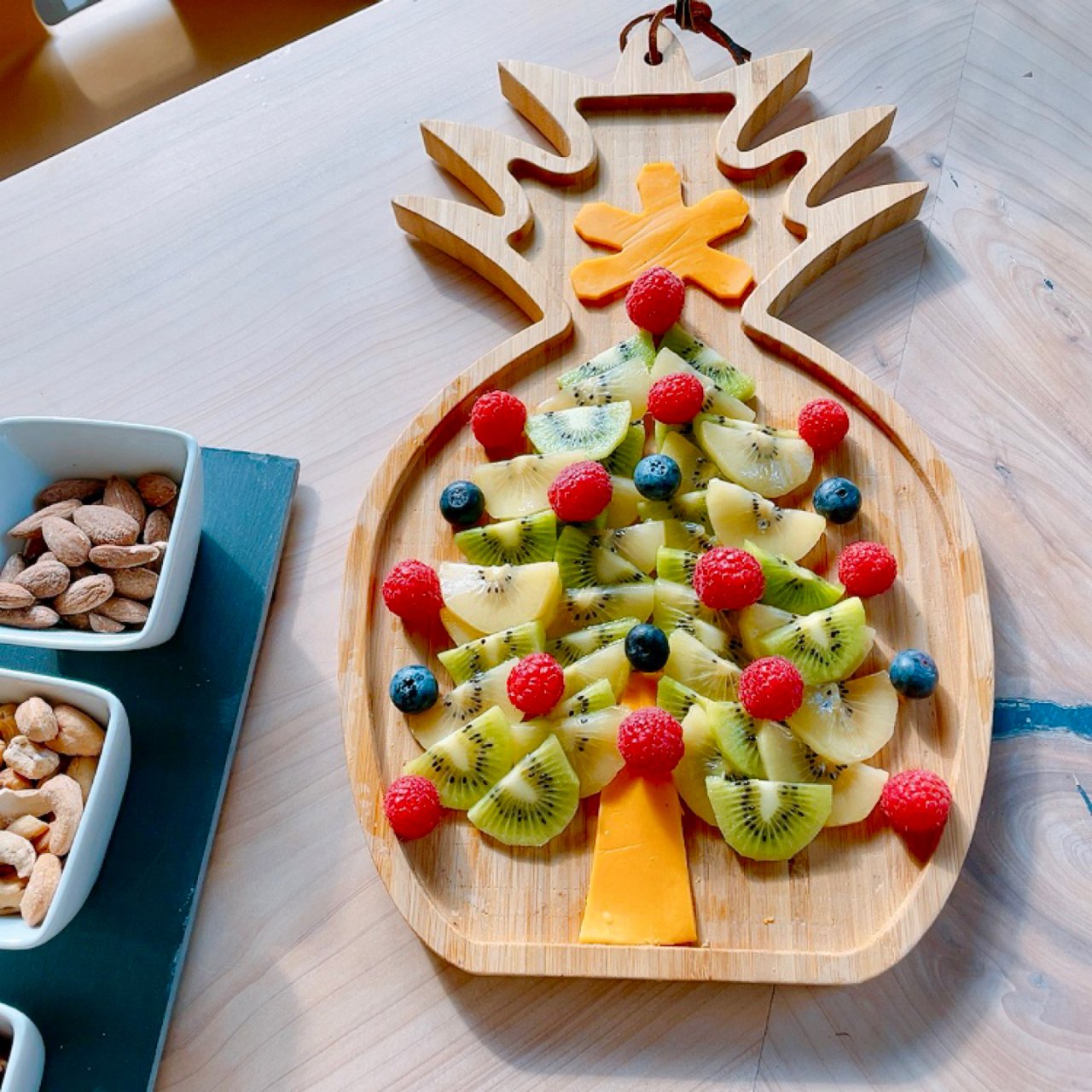 DIY水果圣诞树🎄和健康小吃...