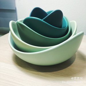 微眾側 ｜ JORUGUNA 美噠噠的綠色花瓣碗