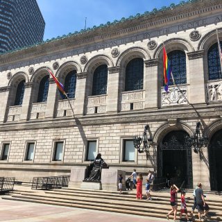 最美背景墙之波士顿公共图书馆...