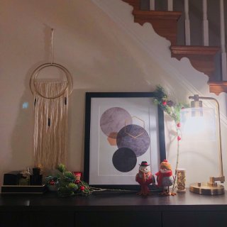 家居掠影-壁炉+圣诞桌...