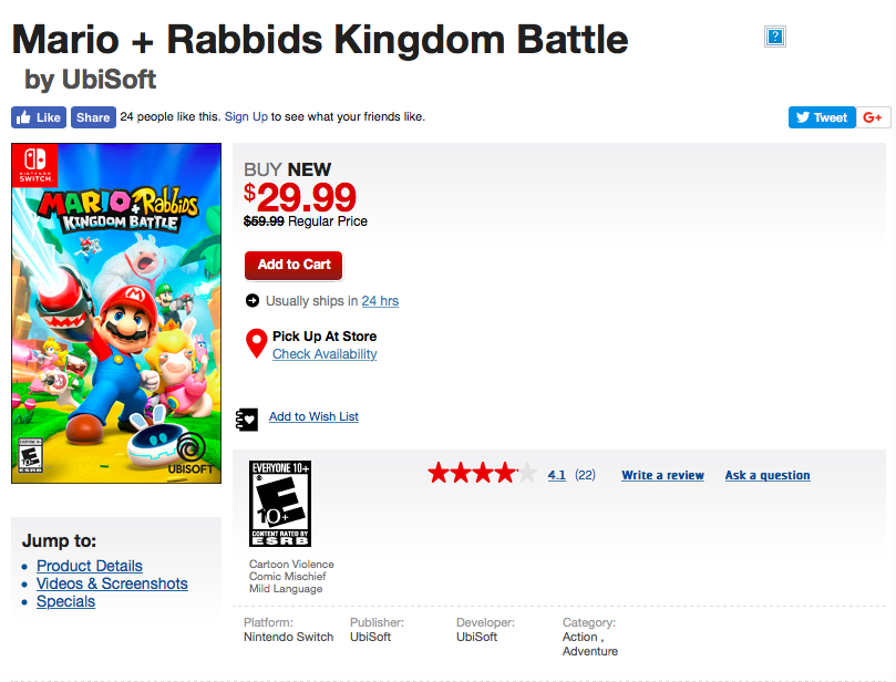 Mario + Rabbids  Kingdom Battle 游戏