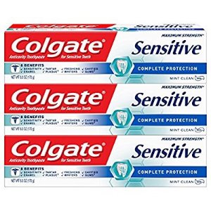 Colgate Sensitive Toothpaste, Complete Protection, Mint - 6 o