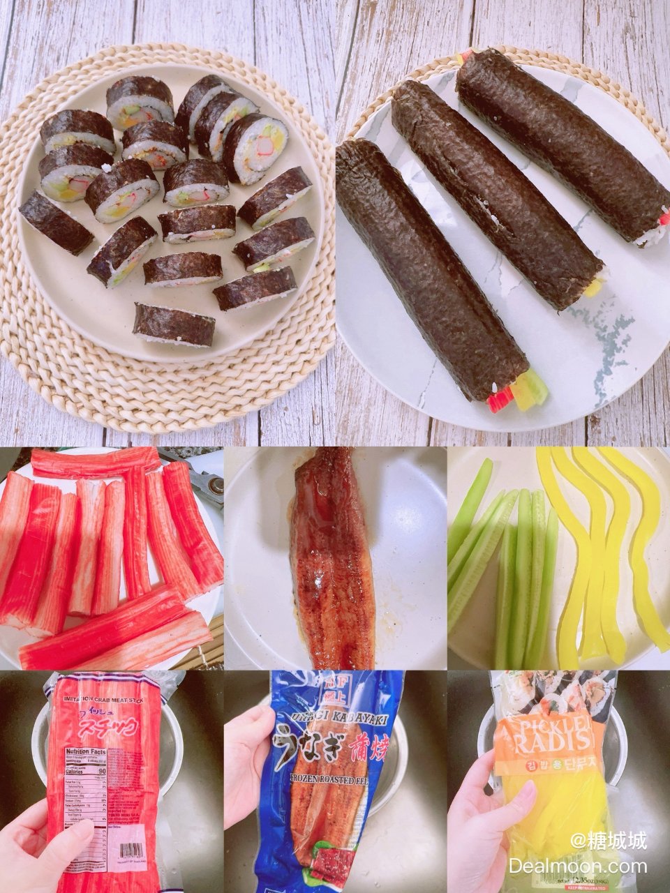 自制管饱🍣鳗鱼寿司+蟹肉棒海苔寿司...