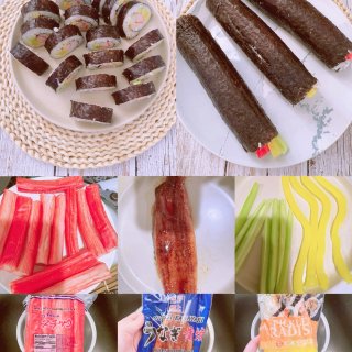 自制管饱🍣鳗鱼寿司+蟹肉棒海苔寿司...