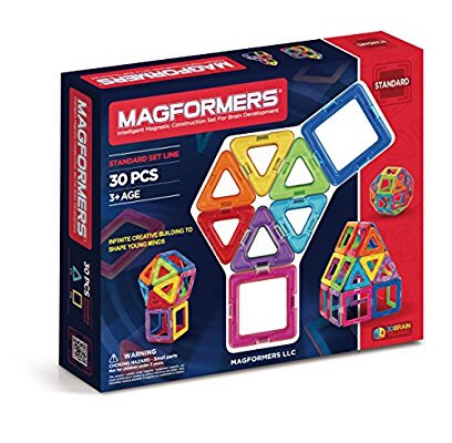 Amazon.com: Magformers Standard Set (30-pieces): Toys & Games儿童益智玩具磁力片 30片