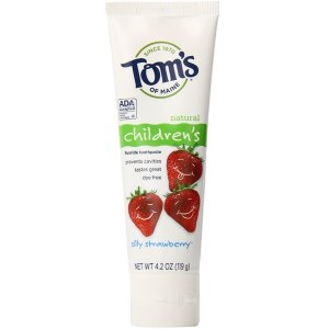 $8.38 Tom s of Maine防蛀牙儿童牙膏三支装—草莓味