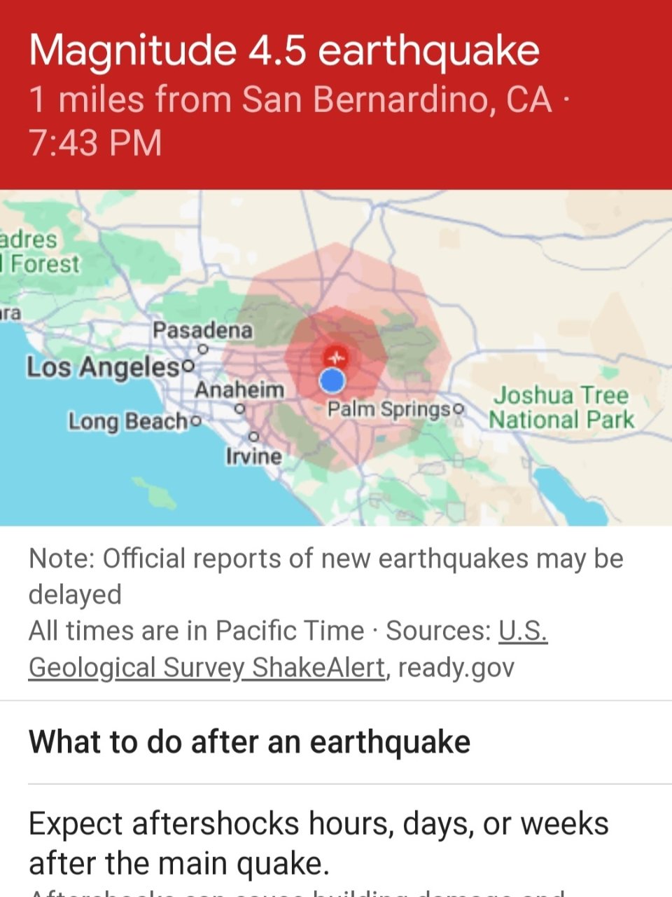 加州地震又来了！你感觉到了吗？...