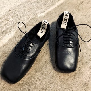 Loewe芭蕾绑带鞋