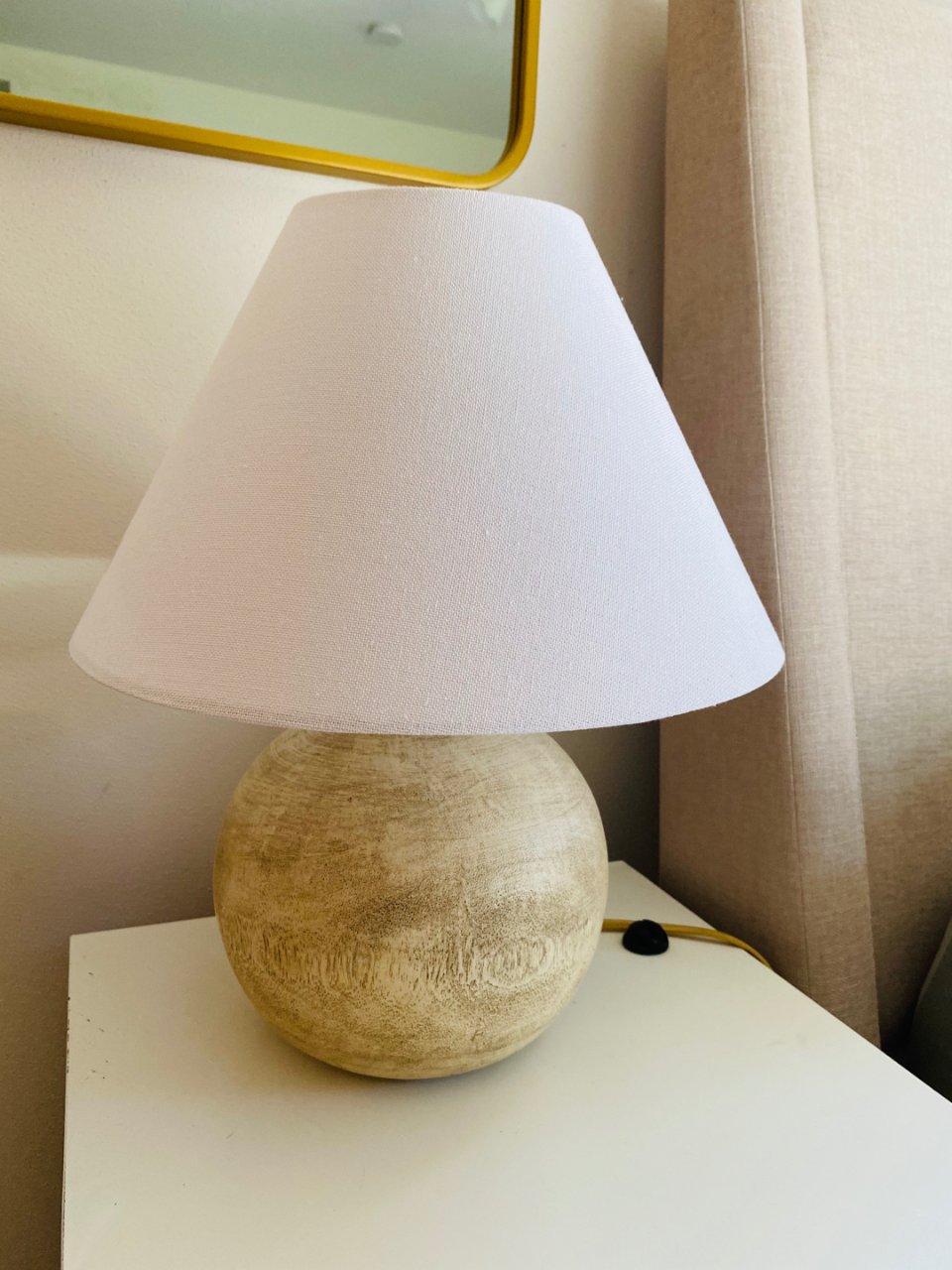 Medium Faux Wood Table Lamp Brown - Threshold™ Designed With Studio Mcgee : Target