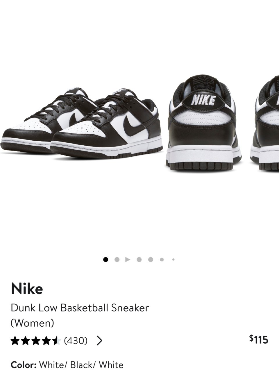 下单了Nike Dunk Low...