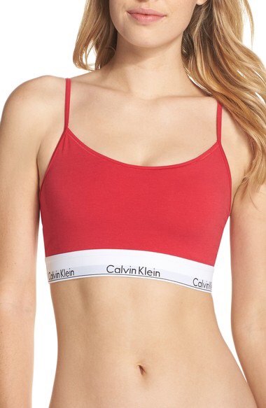 Calvin Klein 时尚棉质运动内衣上装