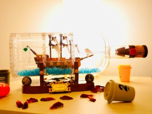 ❥微众测·美到炸裂的LEGO瓶中船🚢