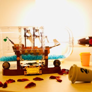 ❥微众测·美到炸裂的LEGO瓶中船🚢