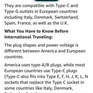 European Travel Plug Adapter for Europe & UK