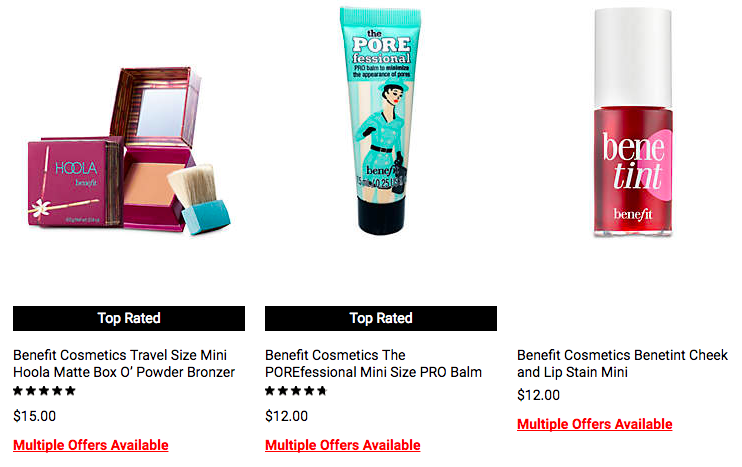 Benefit Cosmetics 精选部分彩妆产品促销