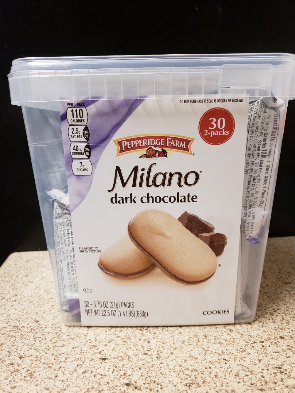 宅家季30-Milano黑巧饼干...