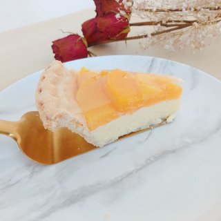简单的超高颜值甜品🍮水晶黄桃派...