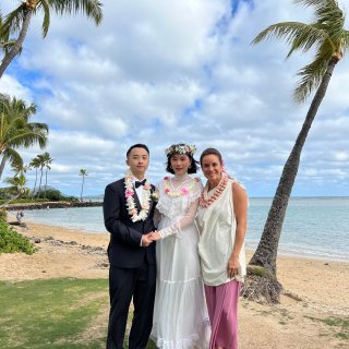 在我们第一次约会的夏威夷💖嫁给了爱情...