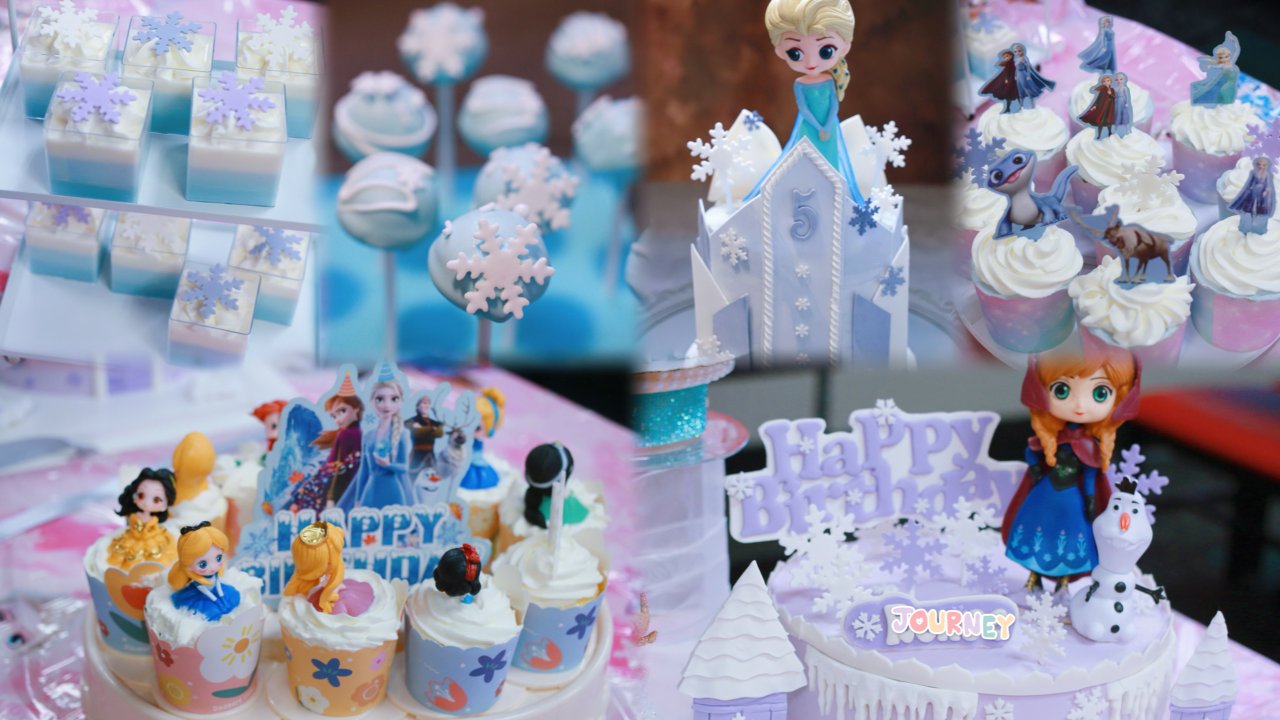 给小朋友的Elsa生日甜品台