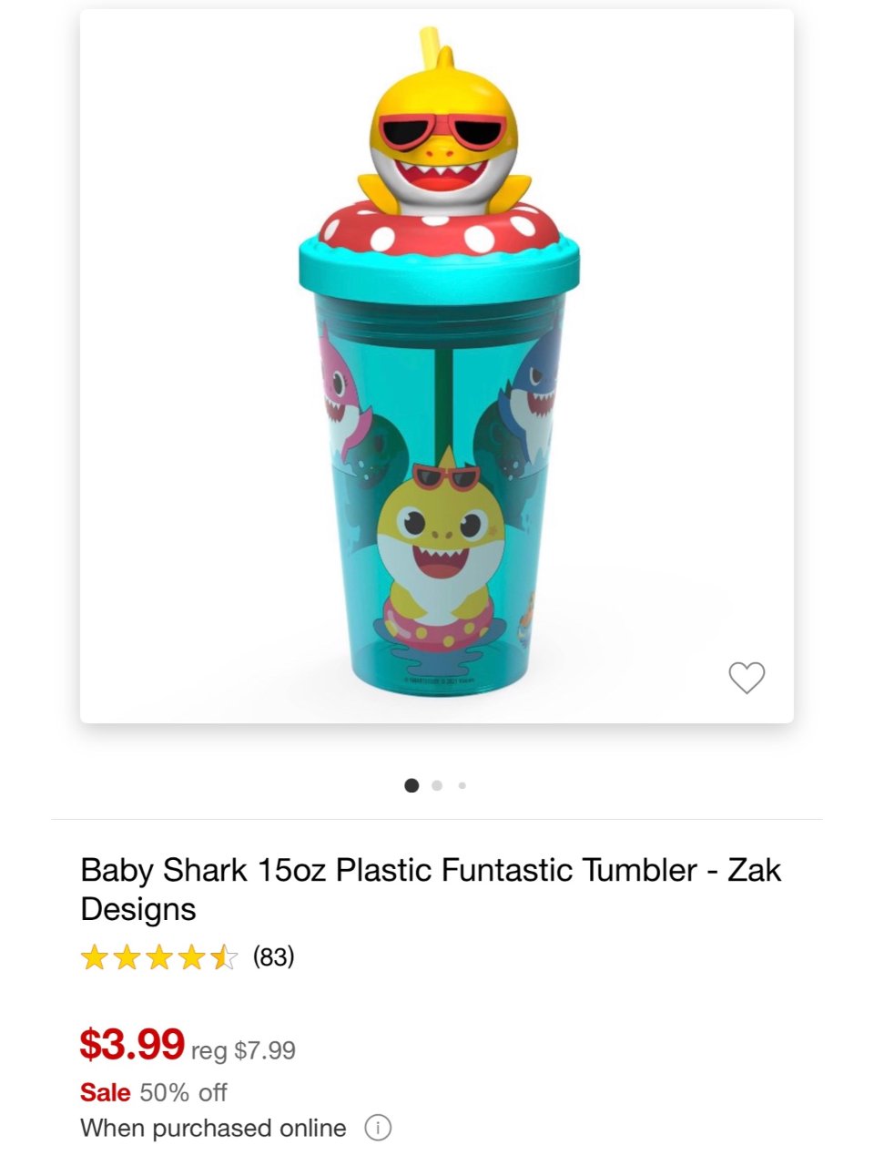 Baby Shark 杯子😍...