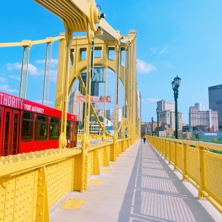匹兹堡 / Downtown的黄色大桥们...