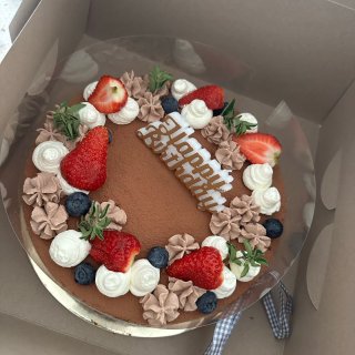 在家自制提拉米苏生日蛋糕的教程分享🎂...
