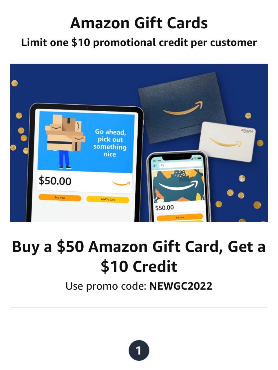 Amazon 亚马逊,免费送$10 Amazon 官网购买$50礼卡优惠来袭 囤购物金 - 北美省钱快报
