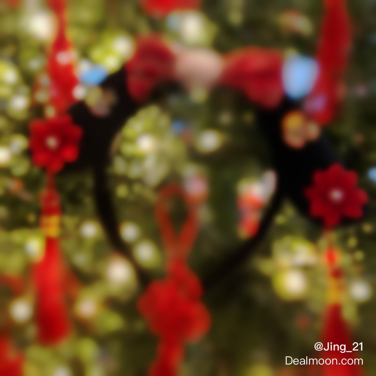 红彤彤的圣诞树...