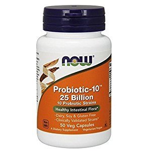 NOW Probiotic-10 25 Billion,50 Veg Capsules