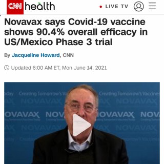 ⚠️Novavax冠狀病毒疫苗的總體療效...