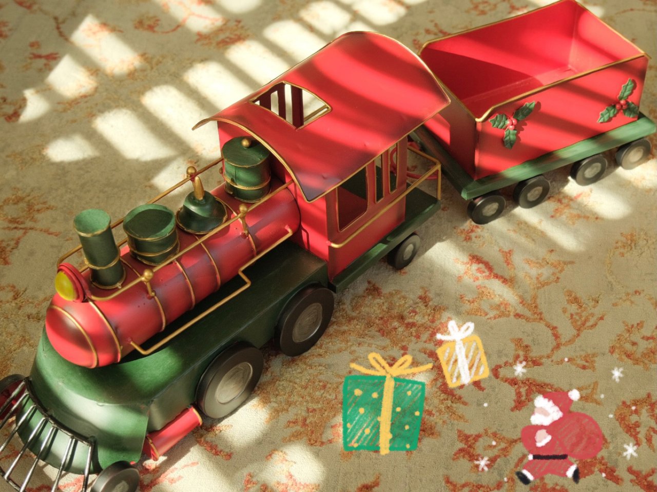 超市节后促销 | 圣诞复古小火车买起来...