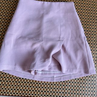 夏季糖果色-粉色高腰裙裤...