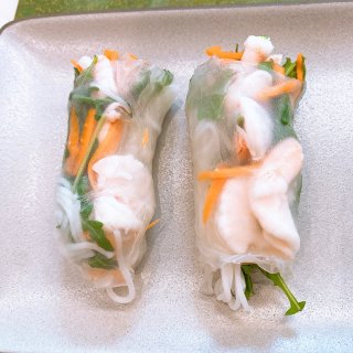 减脂餐第一天～越南虾卷的热量和减肥功效...