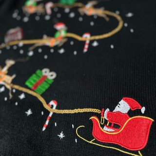 圣诞节过了 补晒一件圣诞毛衣...