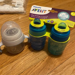 Philips Avent Natural Trainer Sippy Cup with Fast Flow Nipple and Soft Spout, 5oz, 1pk : Baby