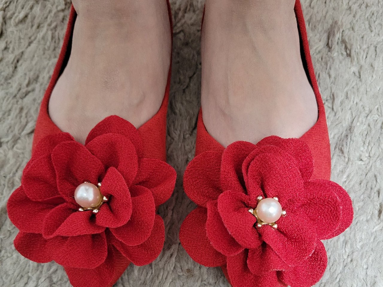 漂亮红鞋子——舒适又好看...