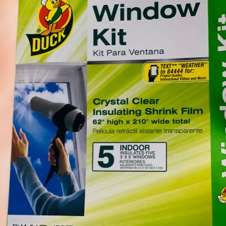 Duck,Amazon 亚马逊,Duck Brand Indoor 5-Window Shrink Film Insulator Kit, 62-Inch x 210-Inch, 286217 - Replacement Dishwasher Doors - Amazon.com