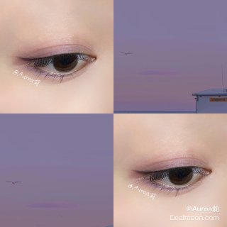 粉紫色眼妆