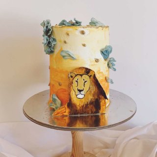 蛋糕,生日蛋糕,狮子座,狮子