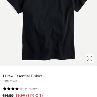 三件J Crew T恤 $4.97...
